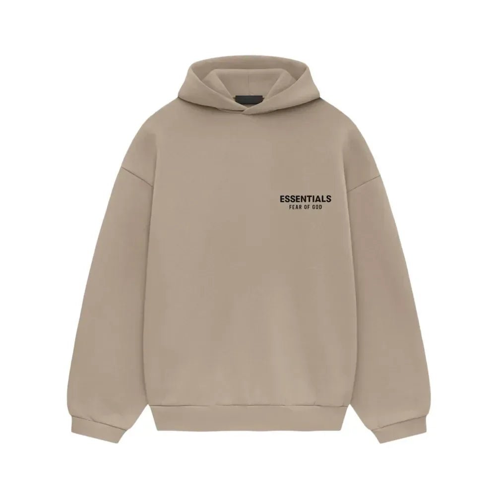 Supreme Comfort Fear Of God Essentials Fleece Hoodie li Desert Sand - Afewvibe