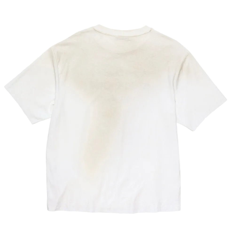 Acne Studios Sprayed 1996 Logo T-shirt Dusty White - Afewvibe