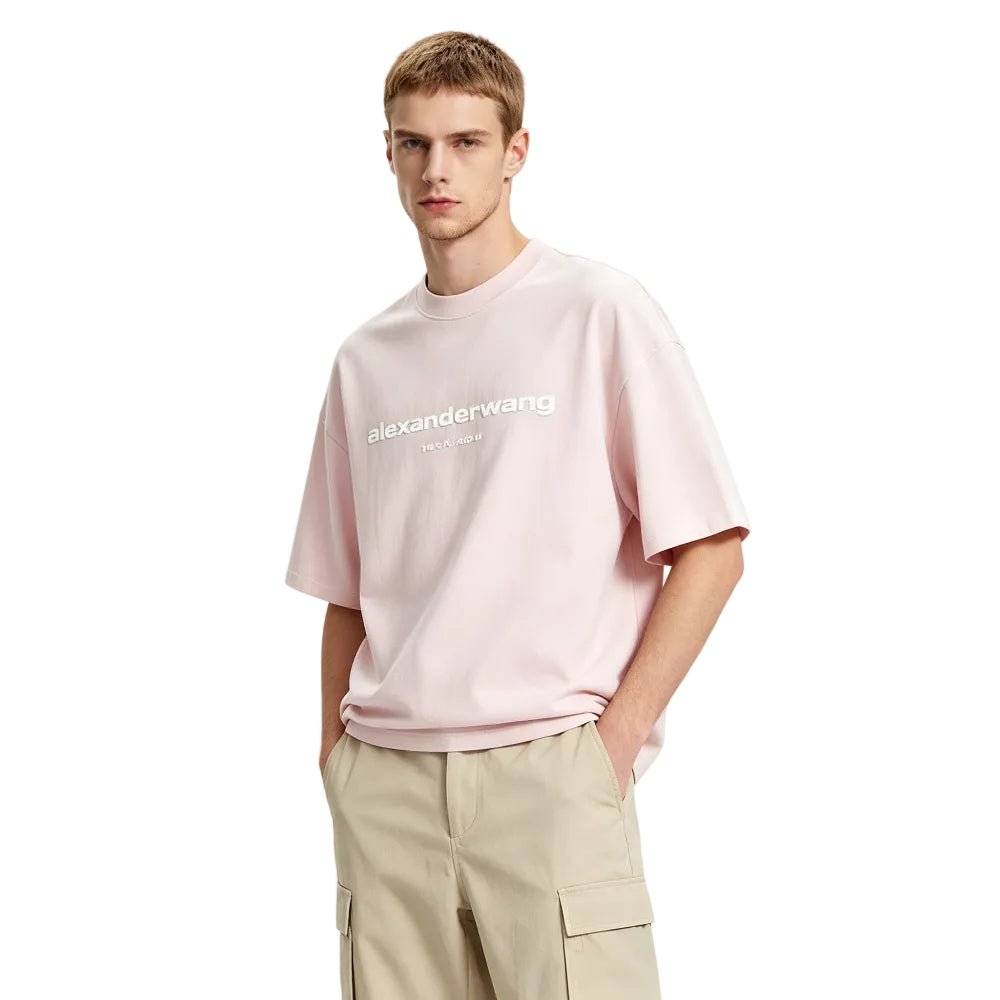Alexander Wang Puff Logo Tee Pink - Afewvibe