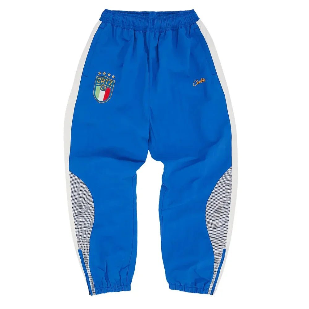 Corteiz Italia Shuku Pant Blue/White - Afewvibe
