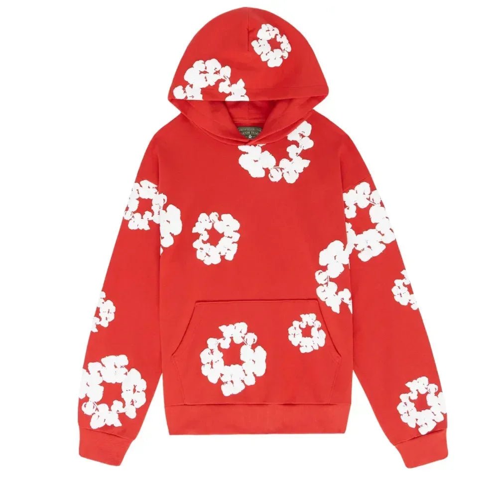 Denim Tears The Cotton Wreath Sweatshirt Red - Afewvibe