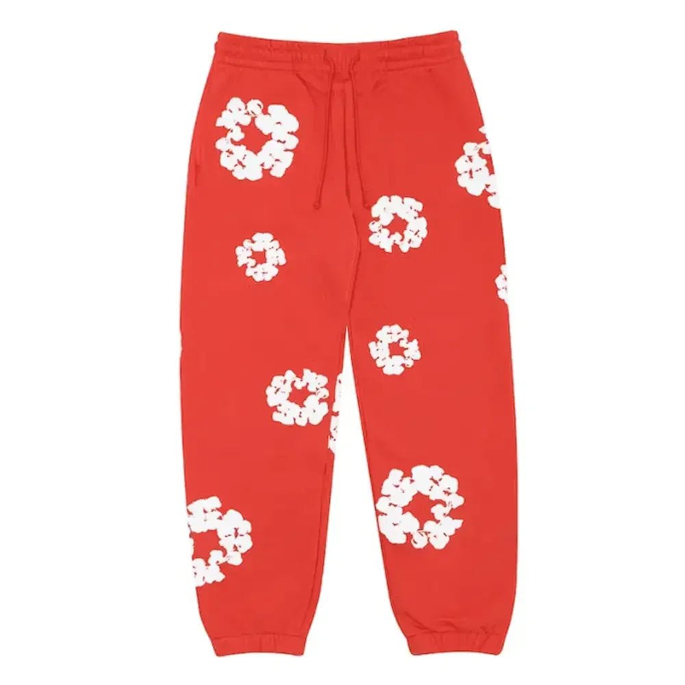 Denim Tears The Cottonwreath Sweatpant Red - Afewvibe