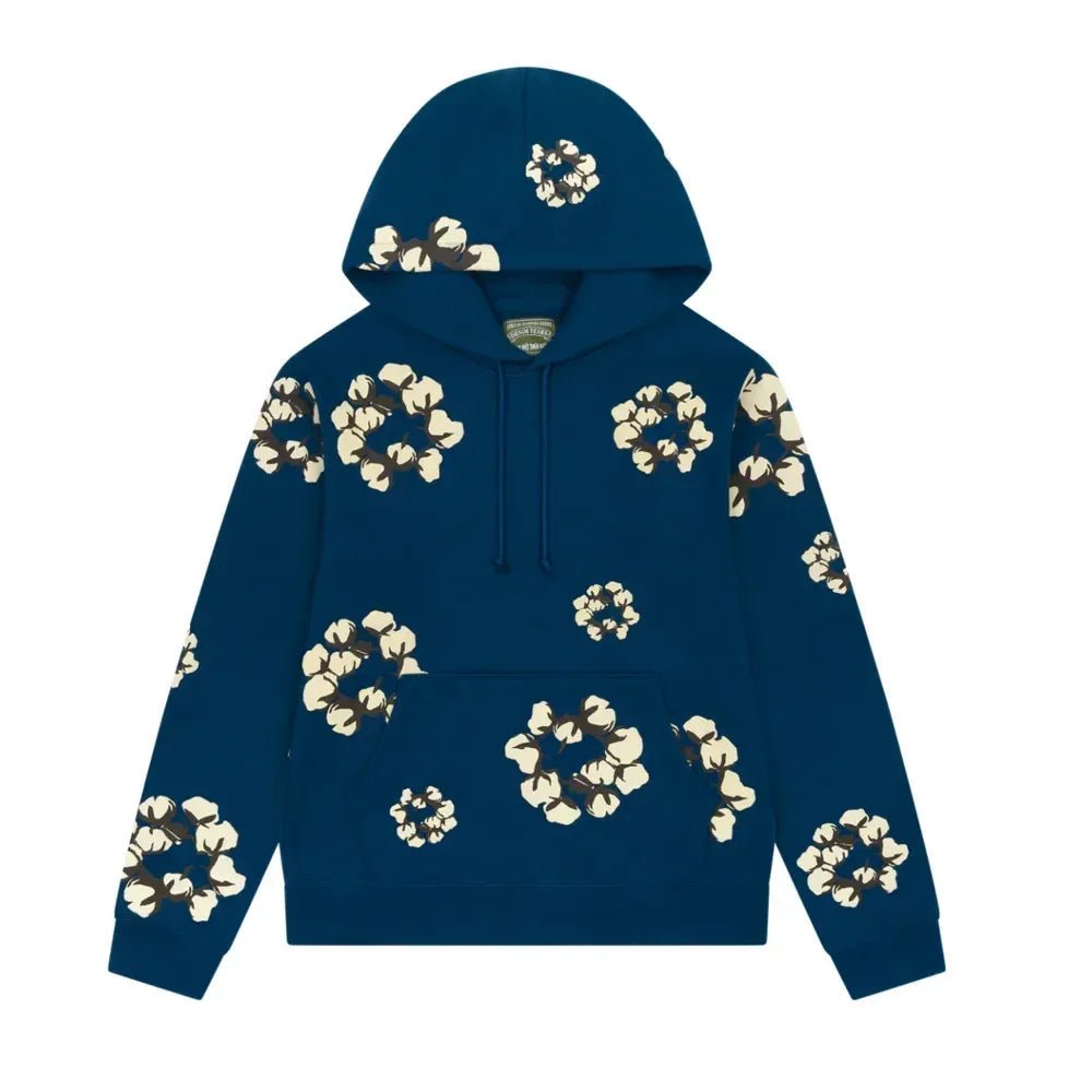 Denim Tears xCPFM Cactus Tears Wreath Hoodie Navy - Afewvibe
