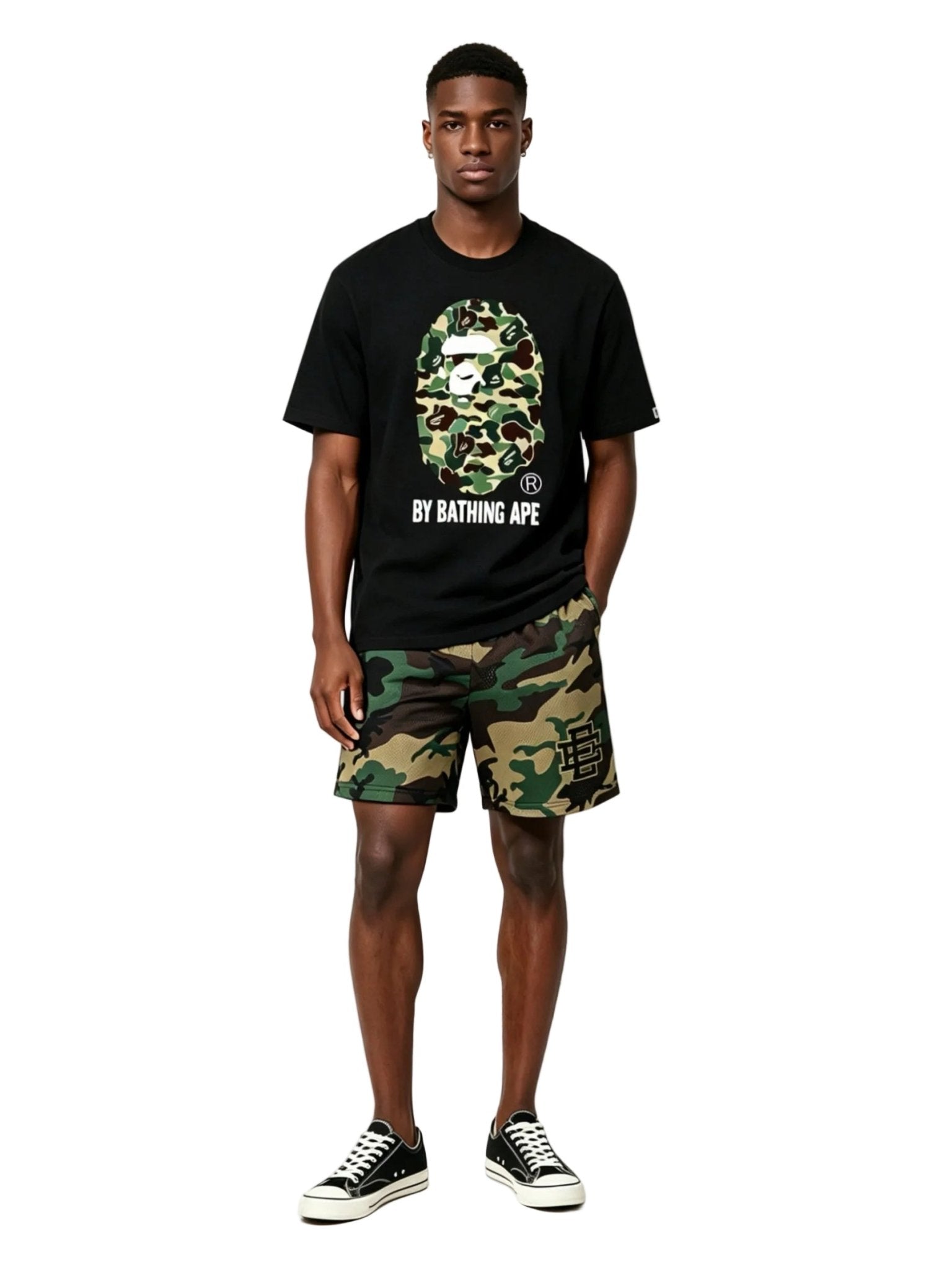 Eric Emanuel EE Basic Core Short Green Black Camo - Afewvibe