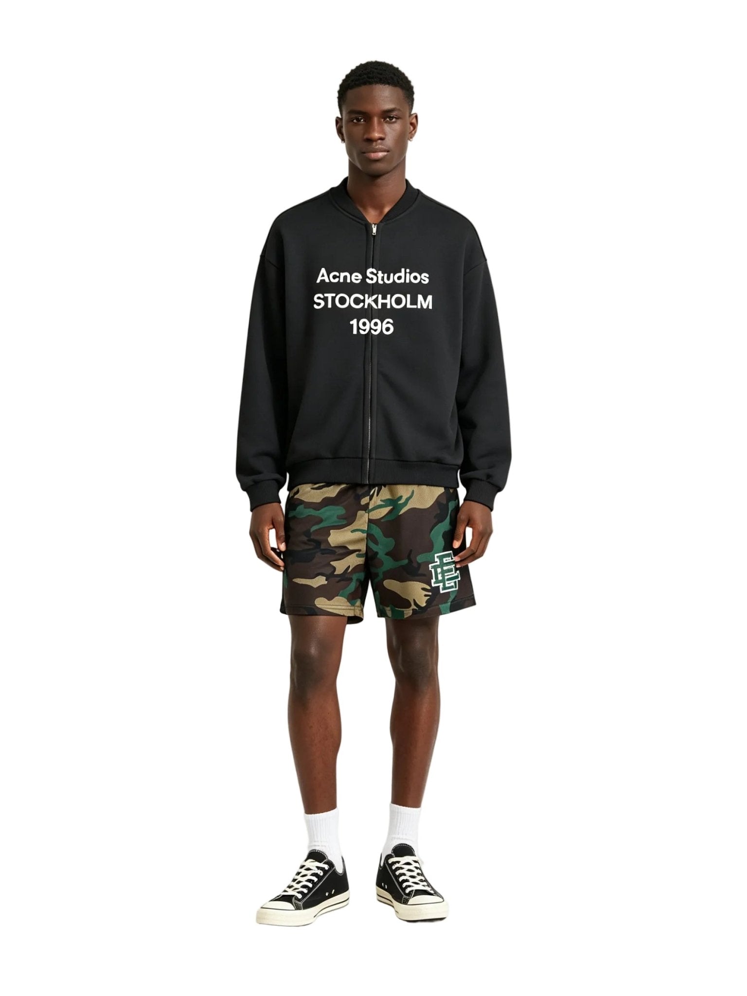 Eric Emanuel EE Basic Core Short Woodland Camo Green - Afewvibe