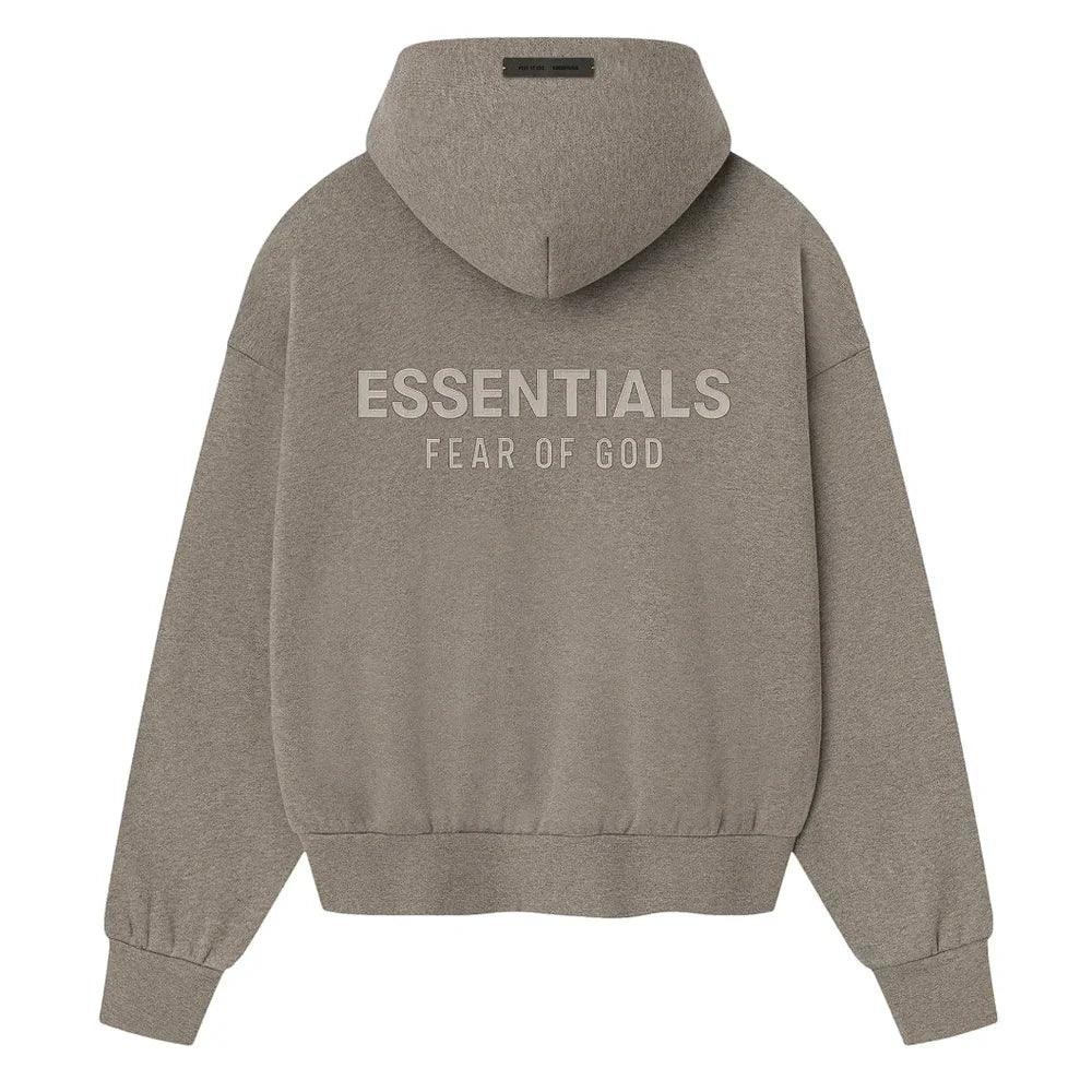 Fear of God Essentials Classic Fit Fleece Hoodie Homestead Heather - Afewvibe