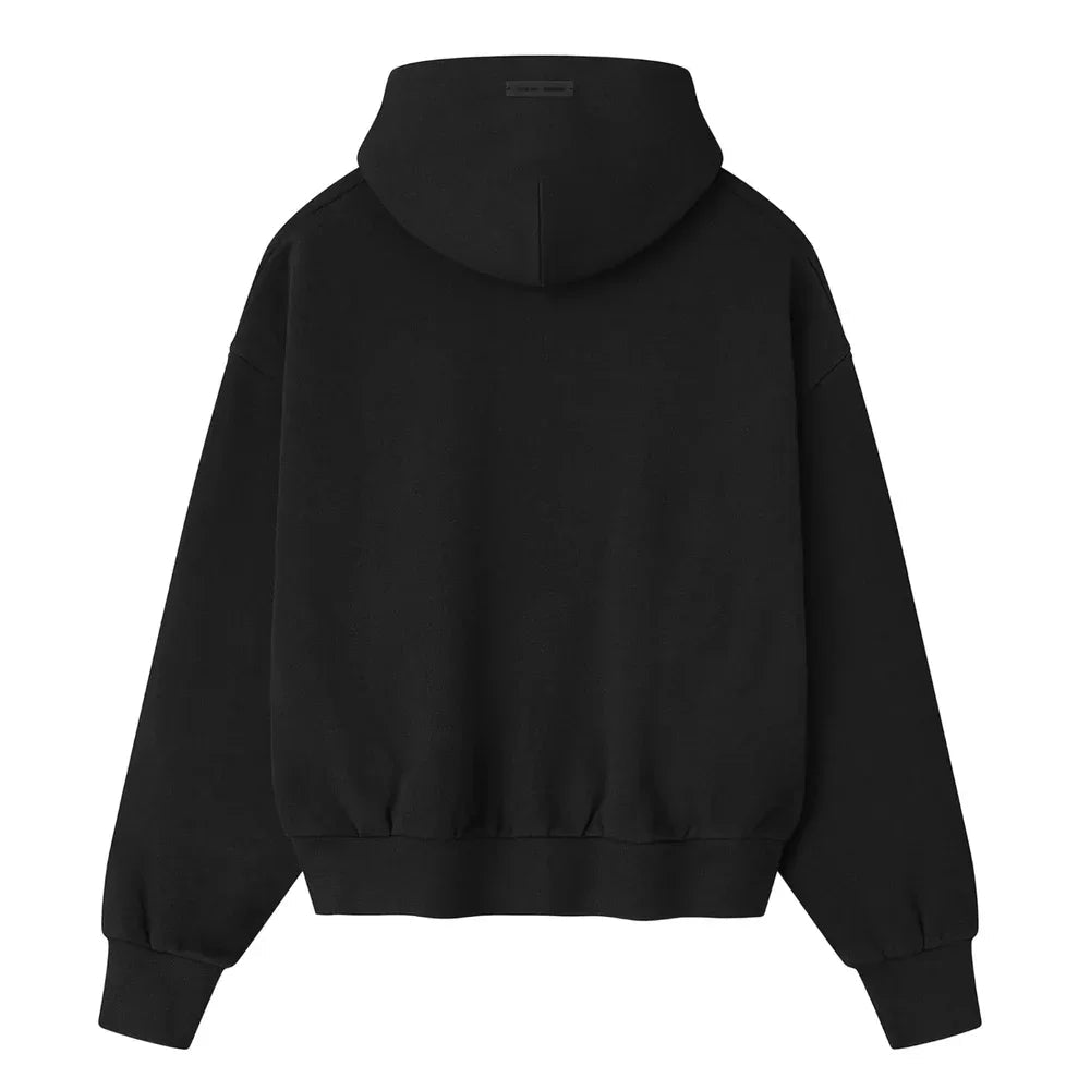 Fear of God Essentials Classic Fleece Hoodie Vintage Black - Afewvibe