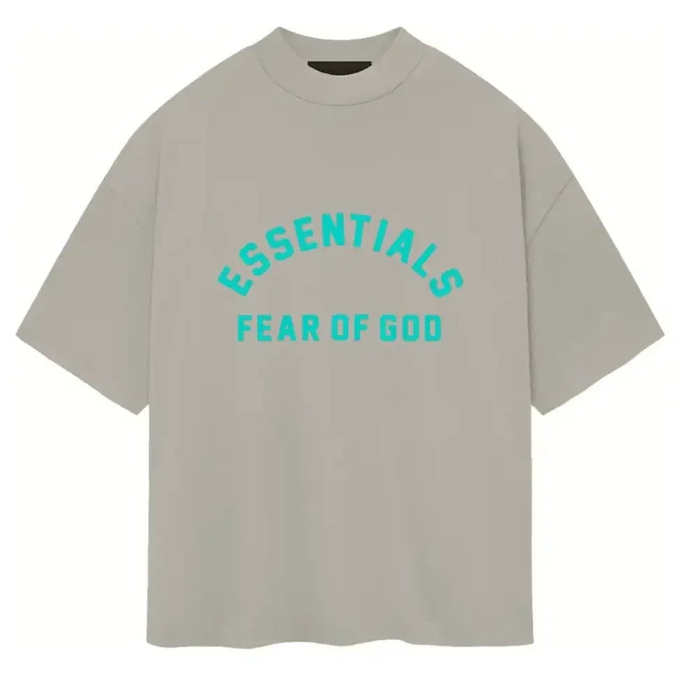Fear of God Essentials Heavy Jersey Crewneck T-Shirt Seal - Afewvibe