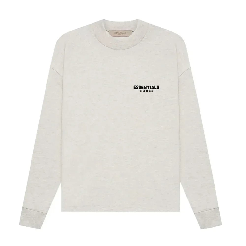 Fear of God Essentials Long Sleeve Tee Light Oatmeal - Afewvibe