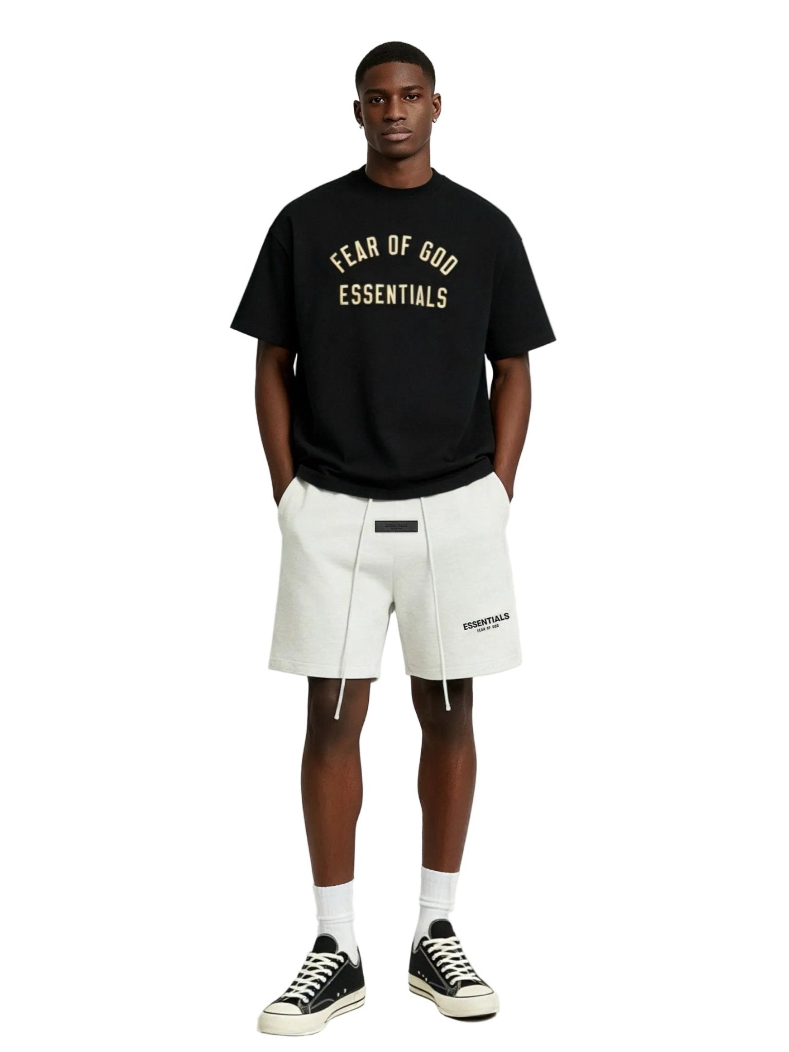 Fear of God Essentials Sweatshort Light Oatmeal - Afewvibe
