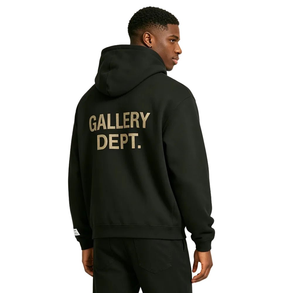 Gallery Dept. 90s GD Logo Hoodie Vintage Black - Afewvibe