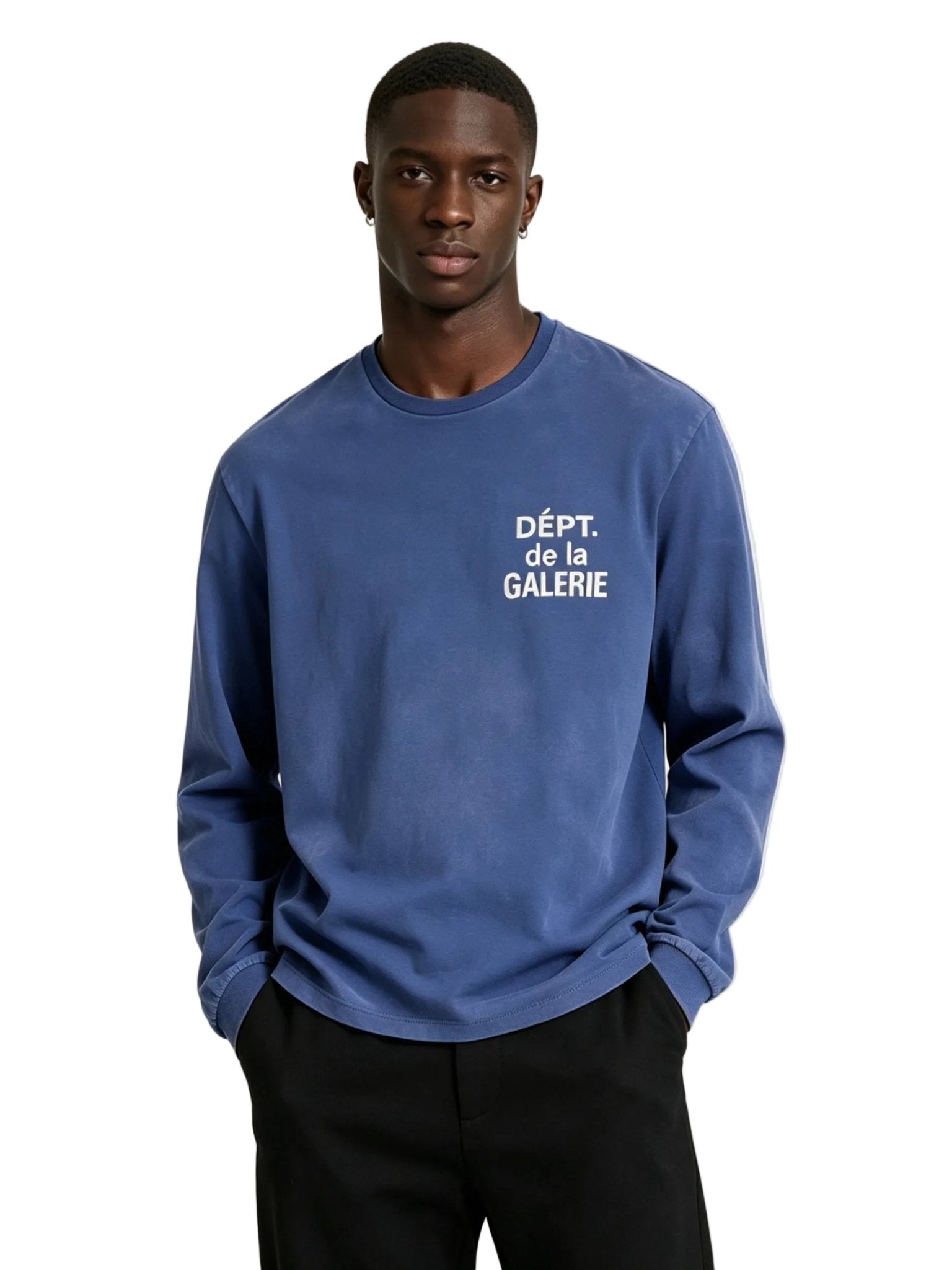 Gallery Dept. French Long - Sleeve Tee Navy - Afewvibe