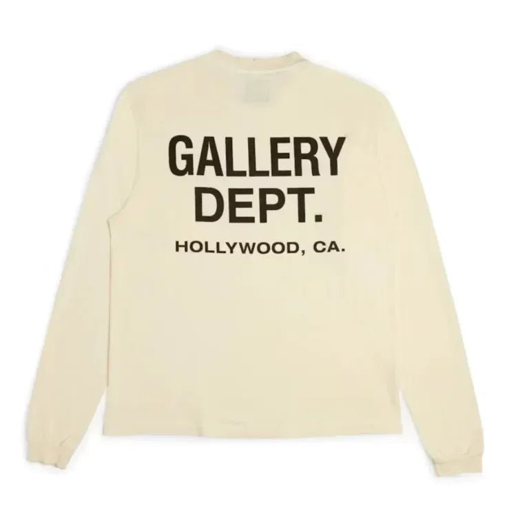 Gallery Dept. Souvenir L/S T-shirt Cream - Afewvibe