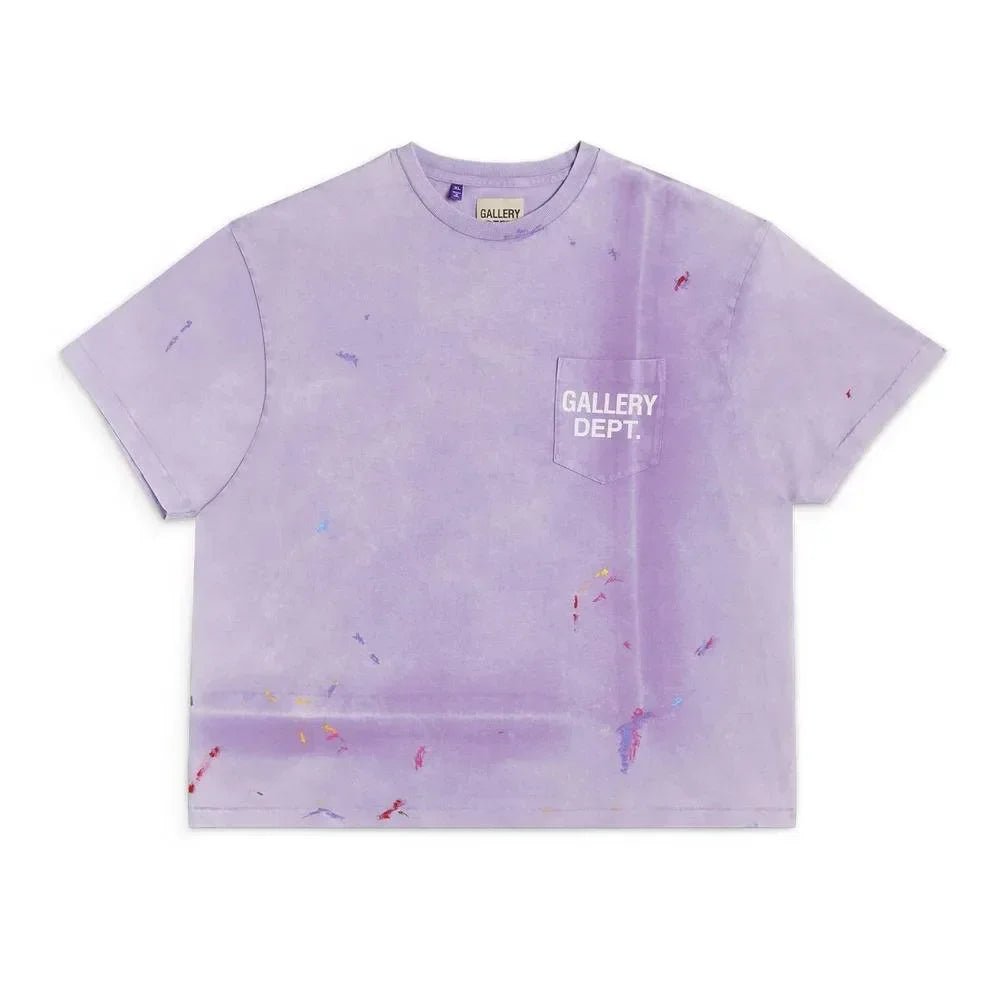 Gallery Dept. Vintage Logo Painted Tee Purple - Afewvibe