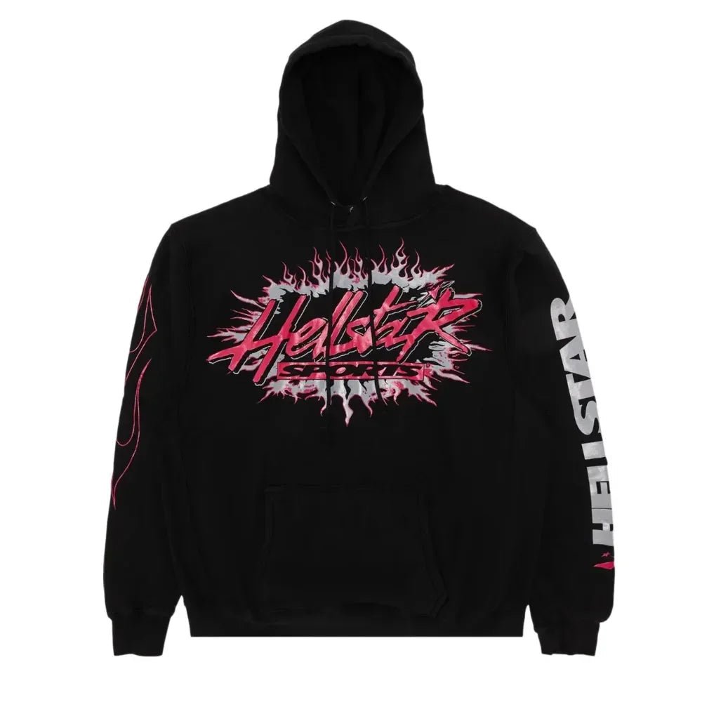 Hellstar Sports Future Flame Hoodie Black - Afewvibe