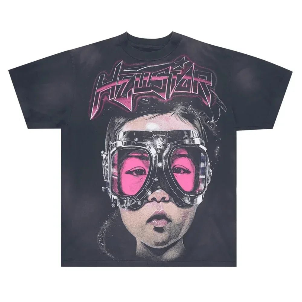 Hellstar The Future T-Shirt Black/Pink - Afewvibe