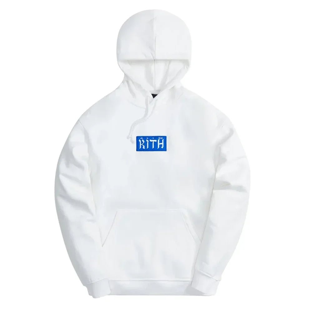 Kith Hebrew Script Hoodie White - Afewvibe