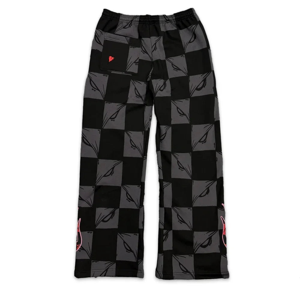 MATTY BOY 99 EYES SWEATPANTS ATLFLAMES BLACK/GREY - Afewvibe