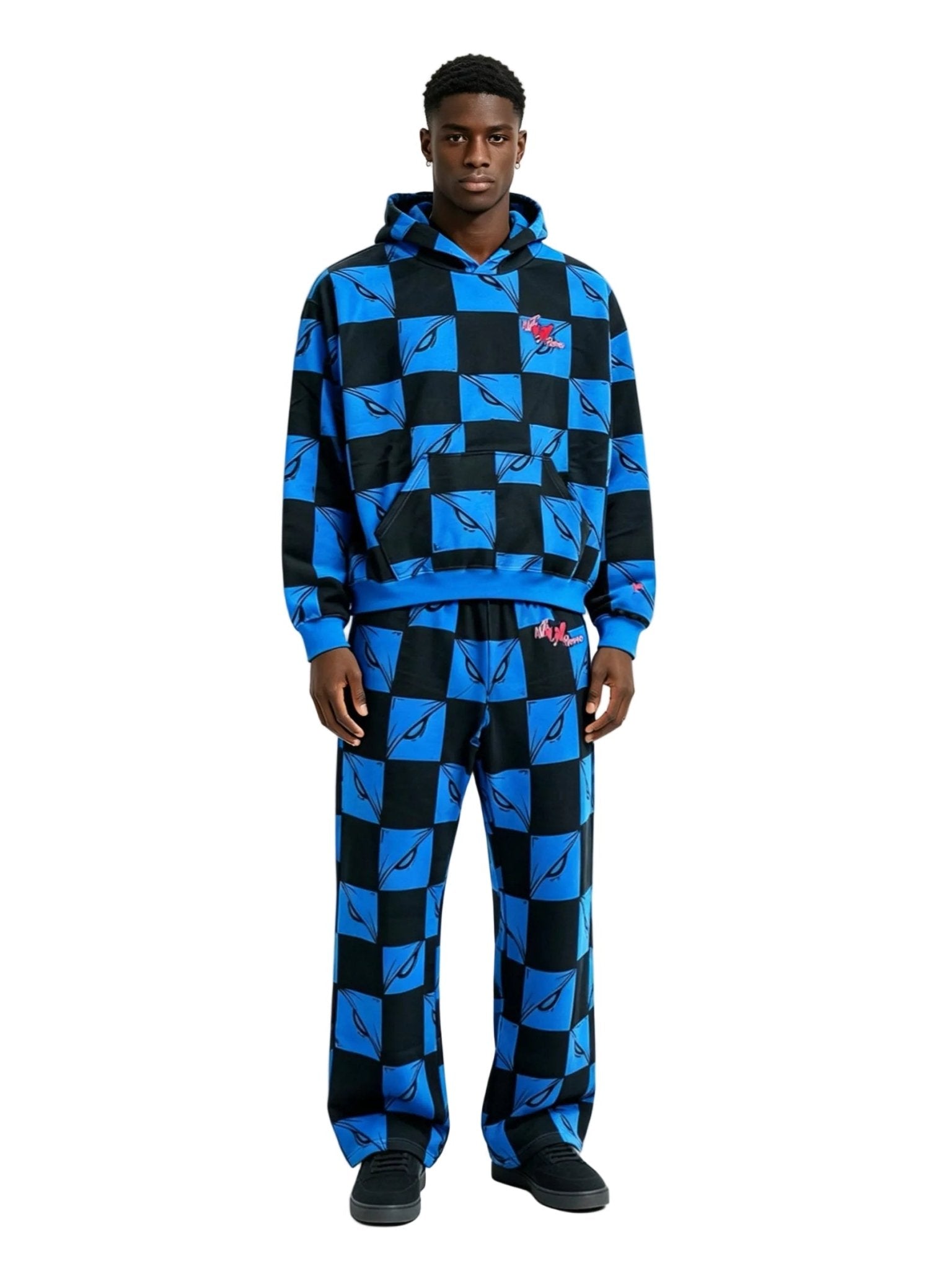 Matty Boy Anti Promo 99 Eyez Hoodie Black Blue - Afewvibe
