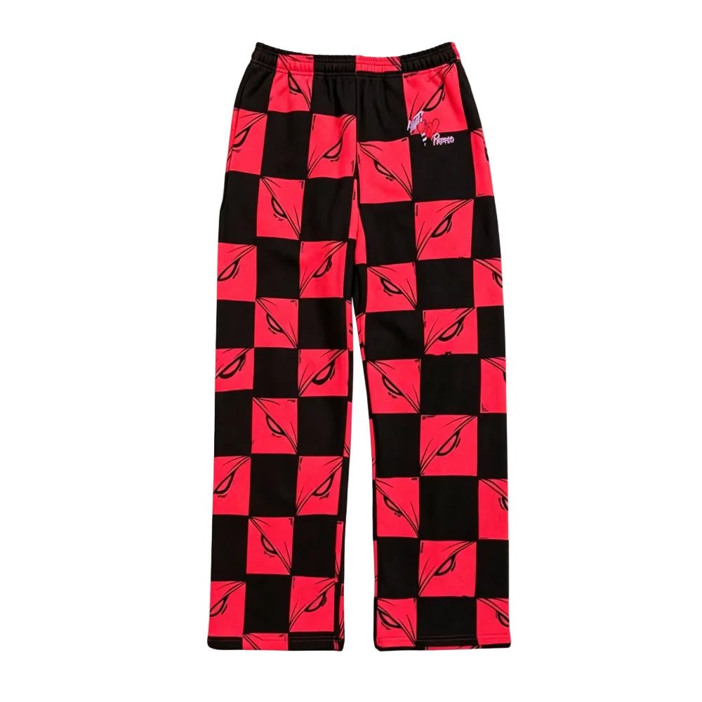 Matty Boy Anti Promo 99 Eyez Sweatpants Black Red - Afewvibe