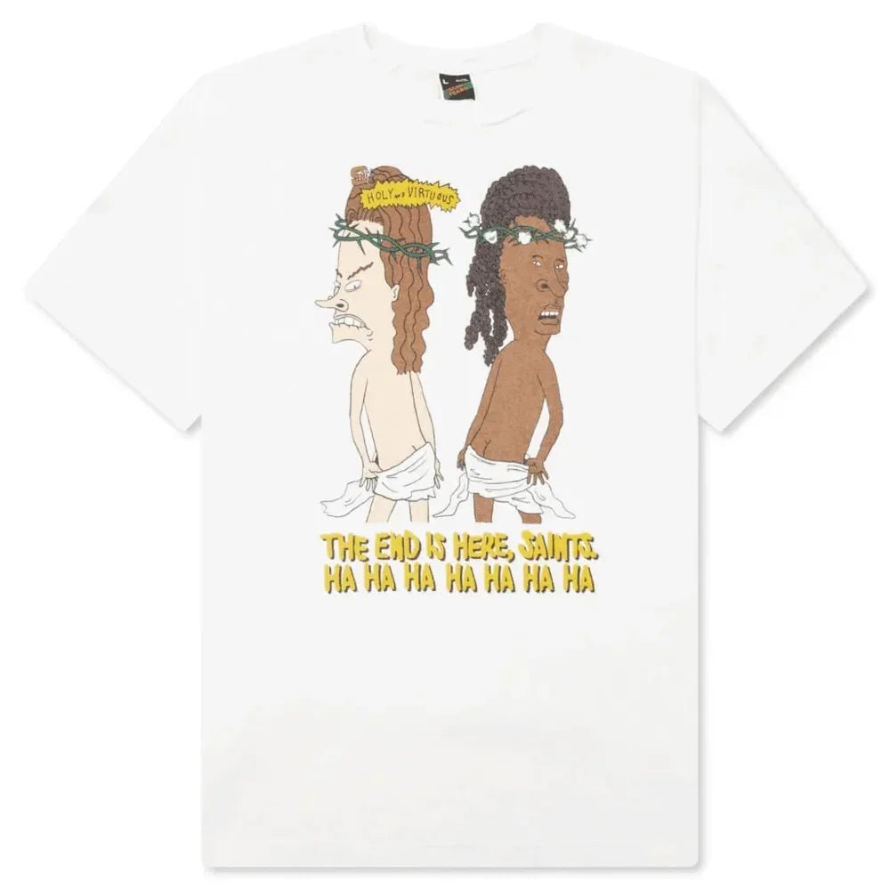 Saint Michael Holy and Virtuous T-Shirt White - Afewvibe