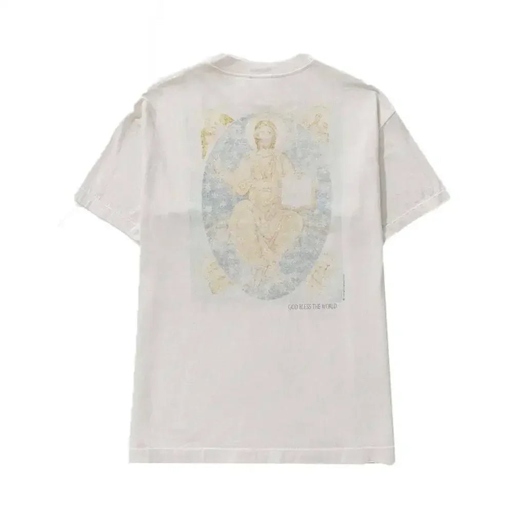Saint Michael Holy Mother Short Sleeve T-shirt - Afewvibe