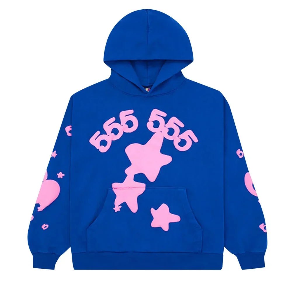 Sp5der Beluga Hoodie Blue - Afewvibe