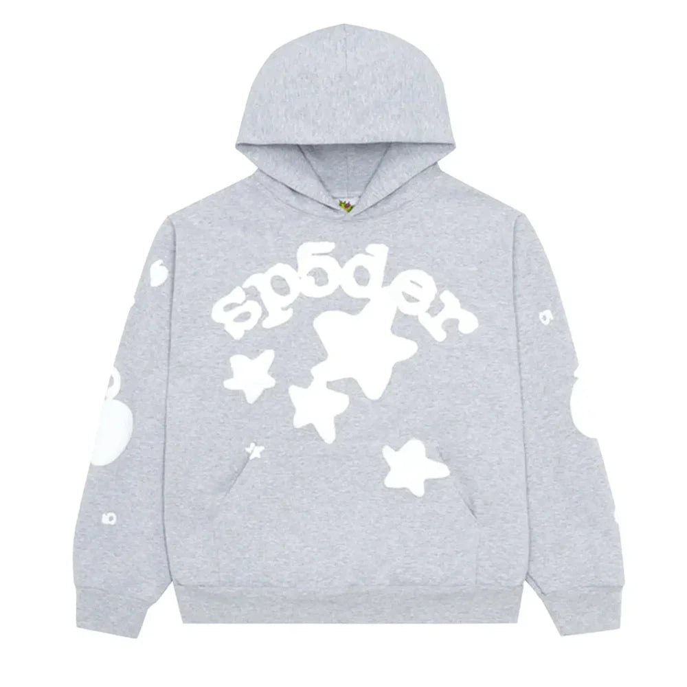Sp5der Beluga Hoodie Grey - Afewvibe