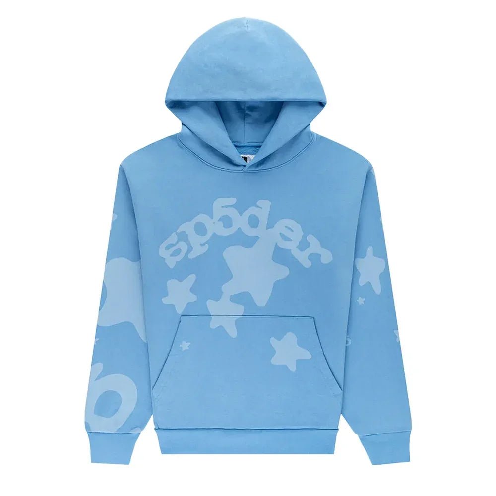 Sp5der Beluga V2 Hoodie Dusty Blue - Afewvibe