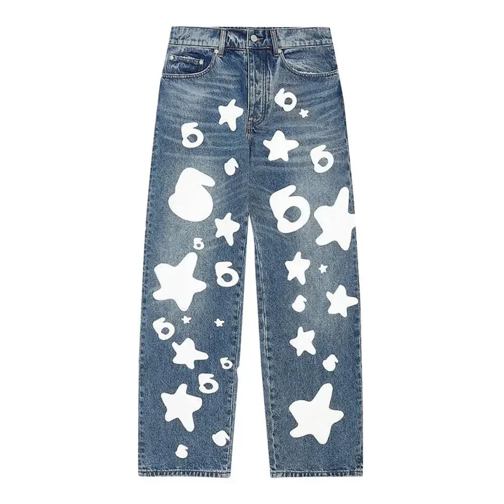 Sp5der Beluga Wash Denim Light Indigo Wash - Afewvibe