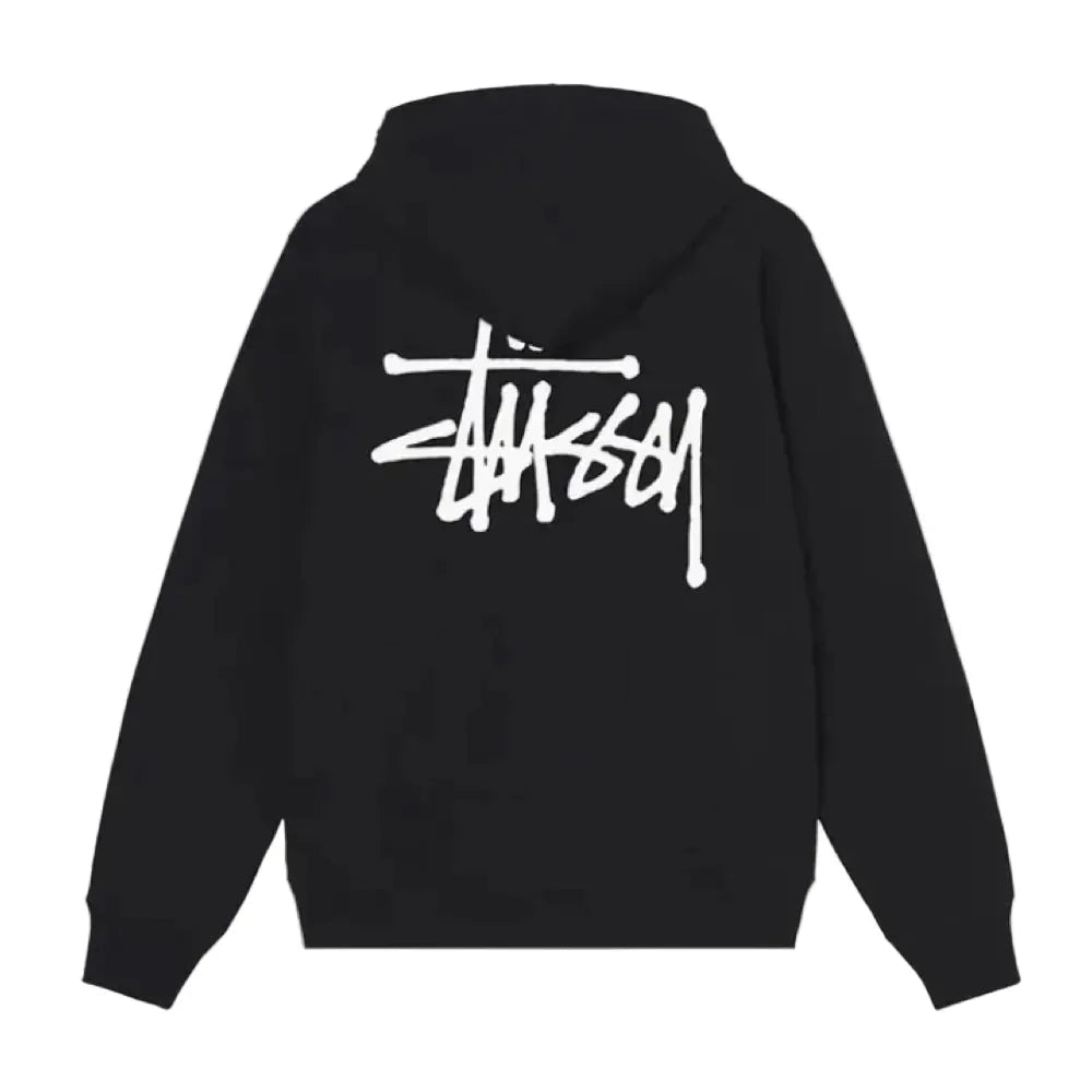 Stussy Basic Zip Hood Black - Afewvibe
