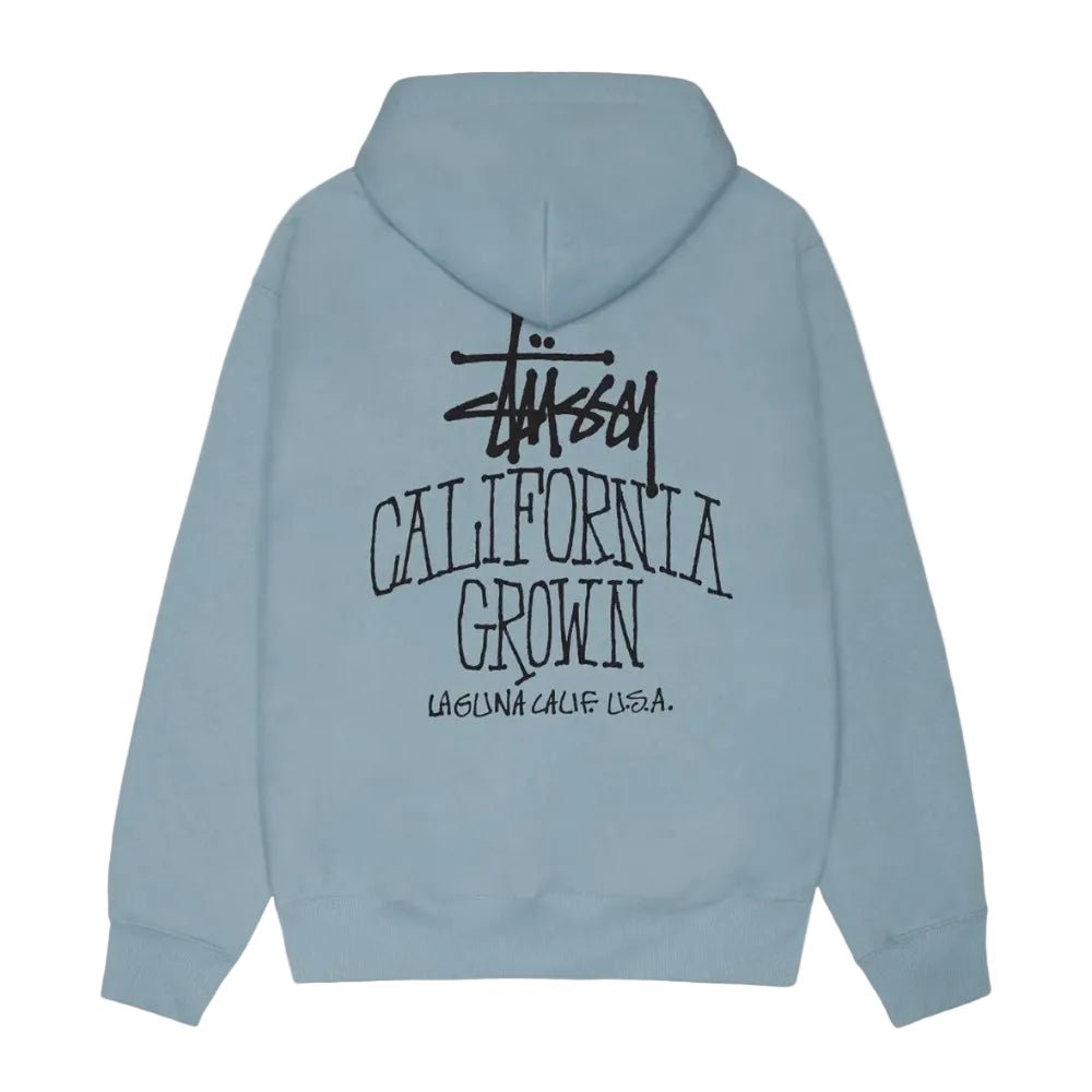 Stussy Cali Grown Zip Hoodie Slate - Afewvibe