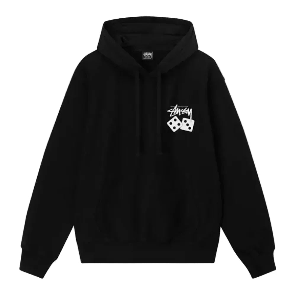 Stussy Dice Pigment Dyed Hoodie Black - Afewvibe