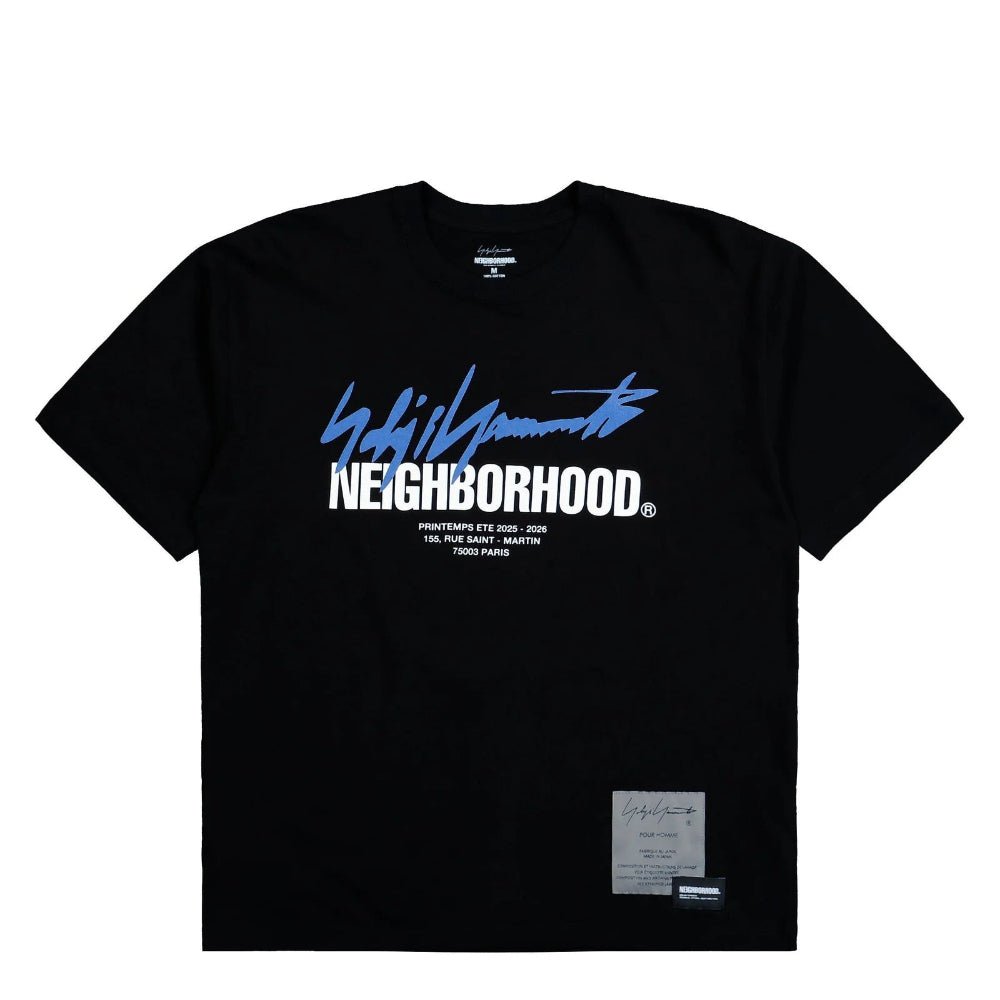 YOHJI YAMAMOTO Black NEIGHBORHOOD Edition SS - 2 T-shirt - Afewvibe