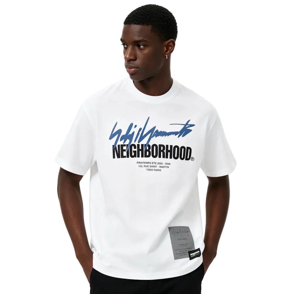 YOHJI YAMAMOTO White Neighborhood Edition SS - 2 T-shirt - Afewvibe