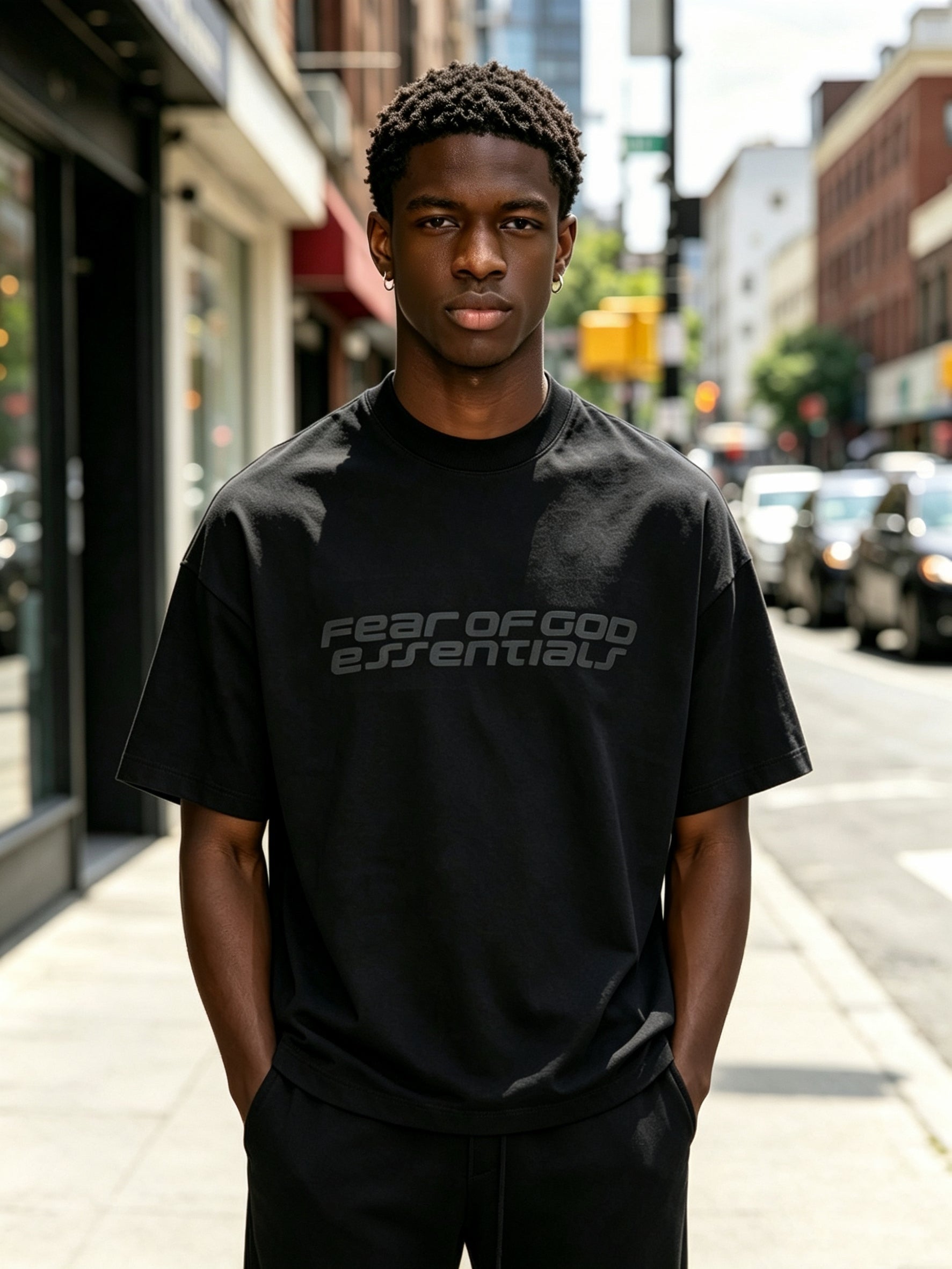 Fear of God Essentials 90s Tee Vintage Black Review - Afewvibe