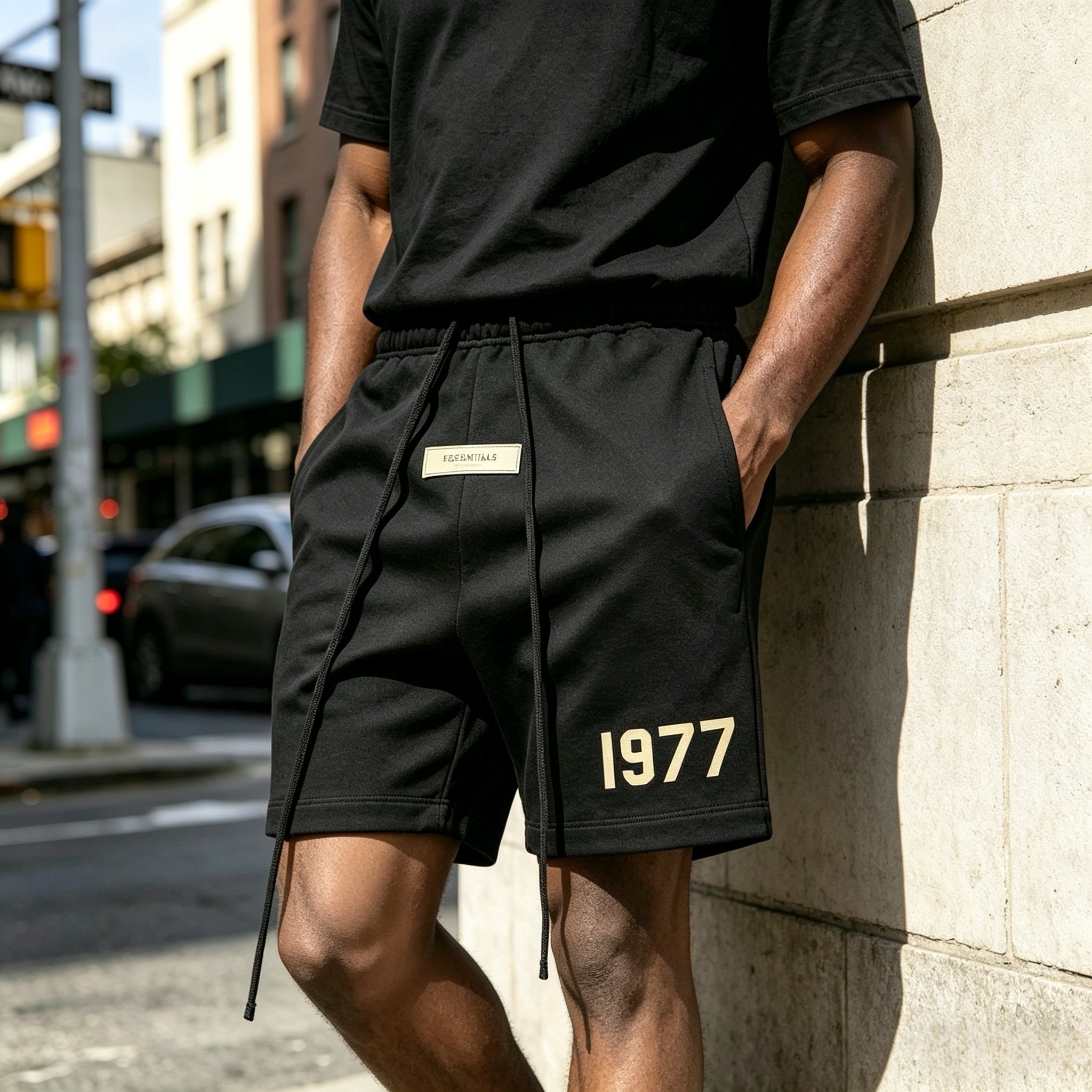 Fear of God Essentials Essentials Shorts Iron — Soft Weight, Quiet Utility - Afewvibe
