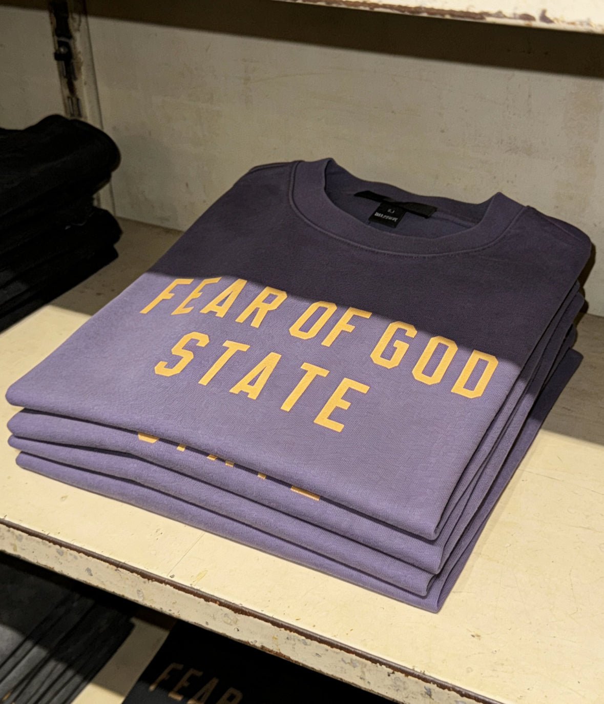 Fear of God Essentials Heavy Crewneck Tee Lavender — Pastel Weight, Clean Structure - Afewvibe