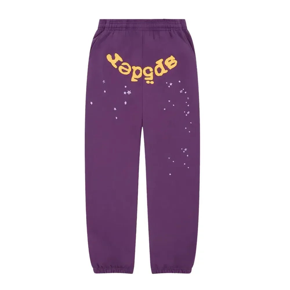 Sp5der Star OG Web V2 Sweatpant Purple - Afewvibe