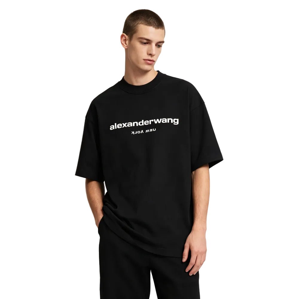 Alexander Wang Puff Logo Tee Black - Afewvibe