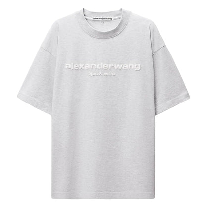 Alexander Wang Puff Logo Tee Grey - Afewvibe