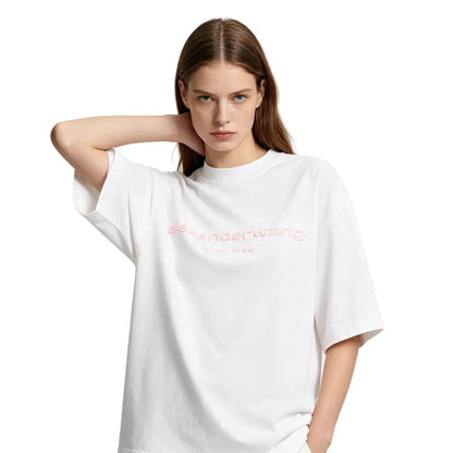 Alexander Wang Puff Logo Tee White - Afewvibe