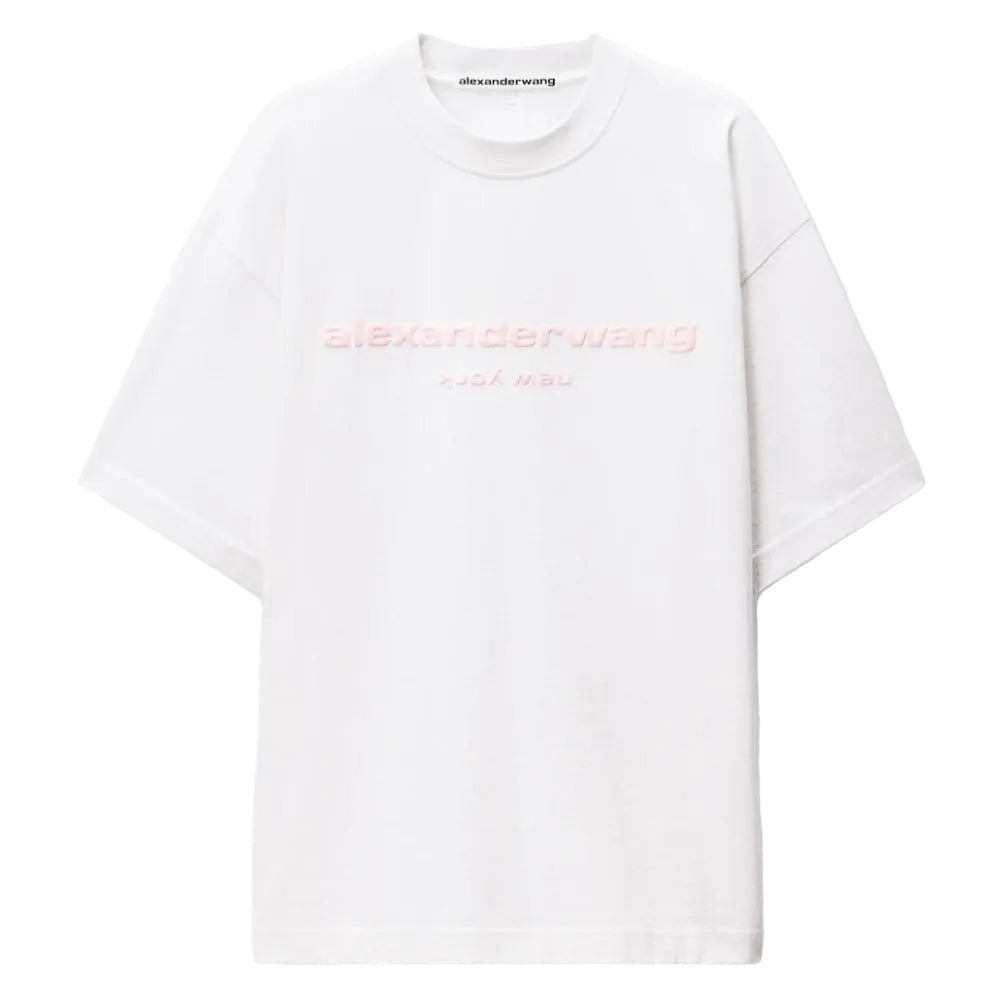 Alexander Wang Puff Logo Tee White - Afewvibe