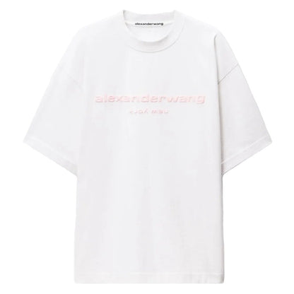 Alexander Wang Puff Logo Tee White - Afewvibe