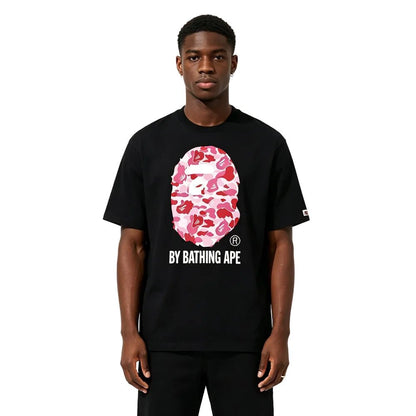 BAPE ABC Camo By Bathing Ape Tee Black Pink - Afewvibe