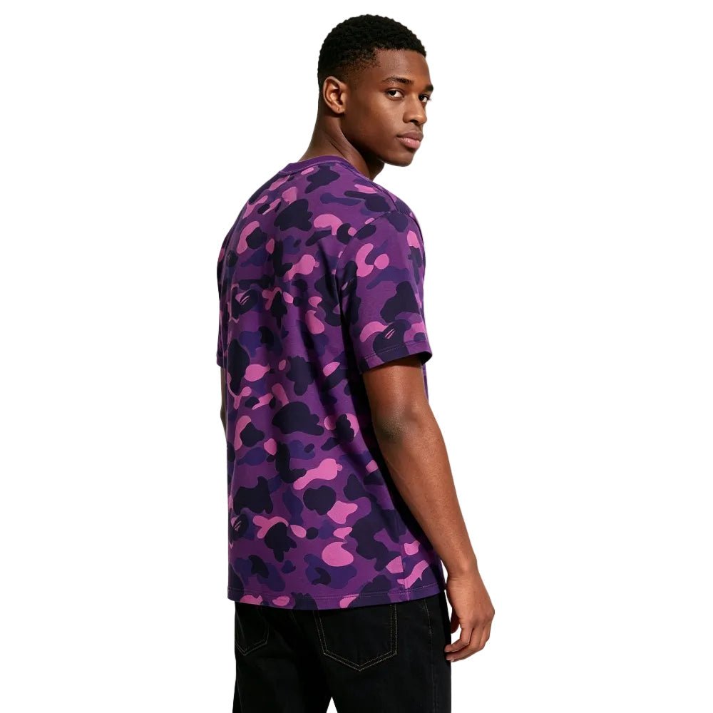 BAPE COLOR CAMO COLLEGE TEE PURPLE - Afewvibe