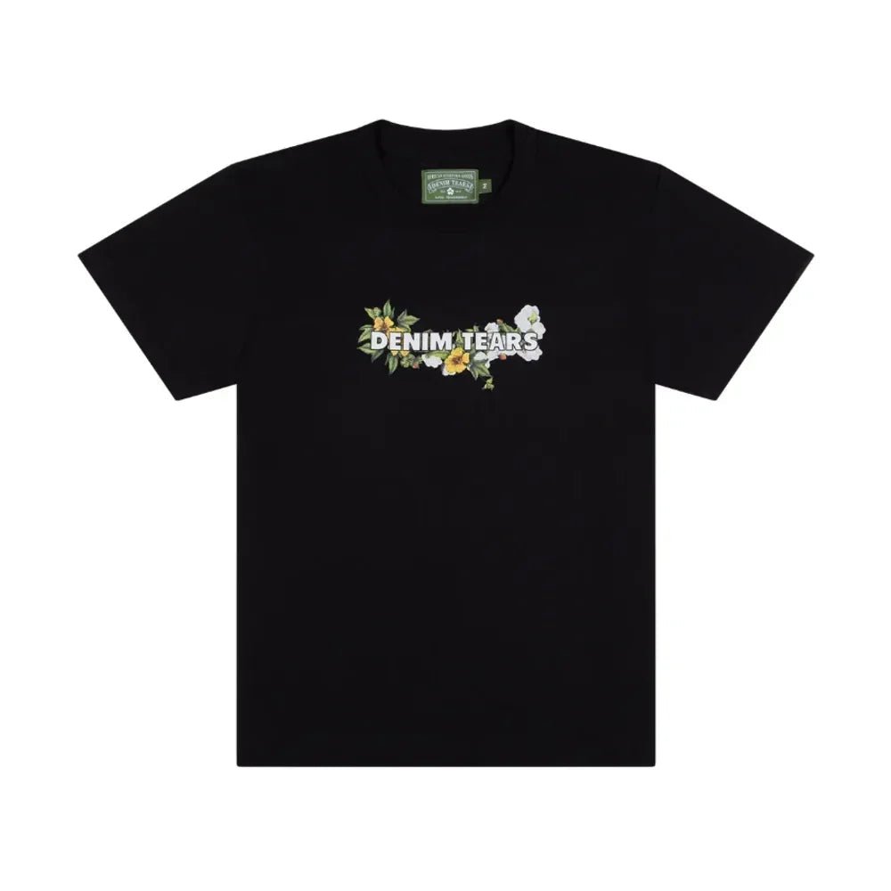 Denim Tears Logo Tee Black - Afewvibe