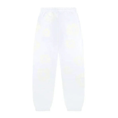 Denim Tears Mono Cotton Wreath Sweatpants White - Afewvibe