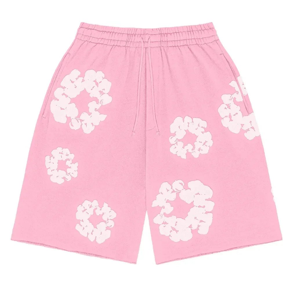 Denim Tears The Cotton Wreath Shorts Pink - Afewvibe
