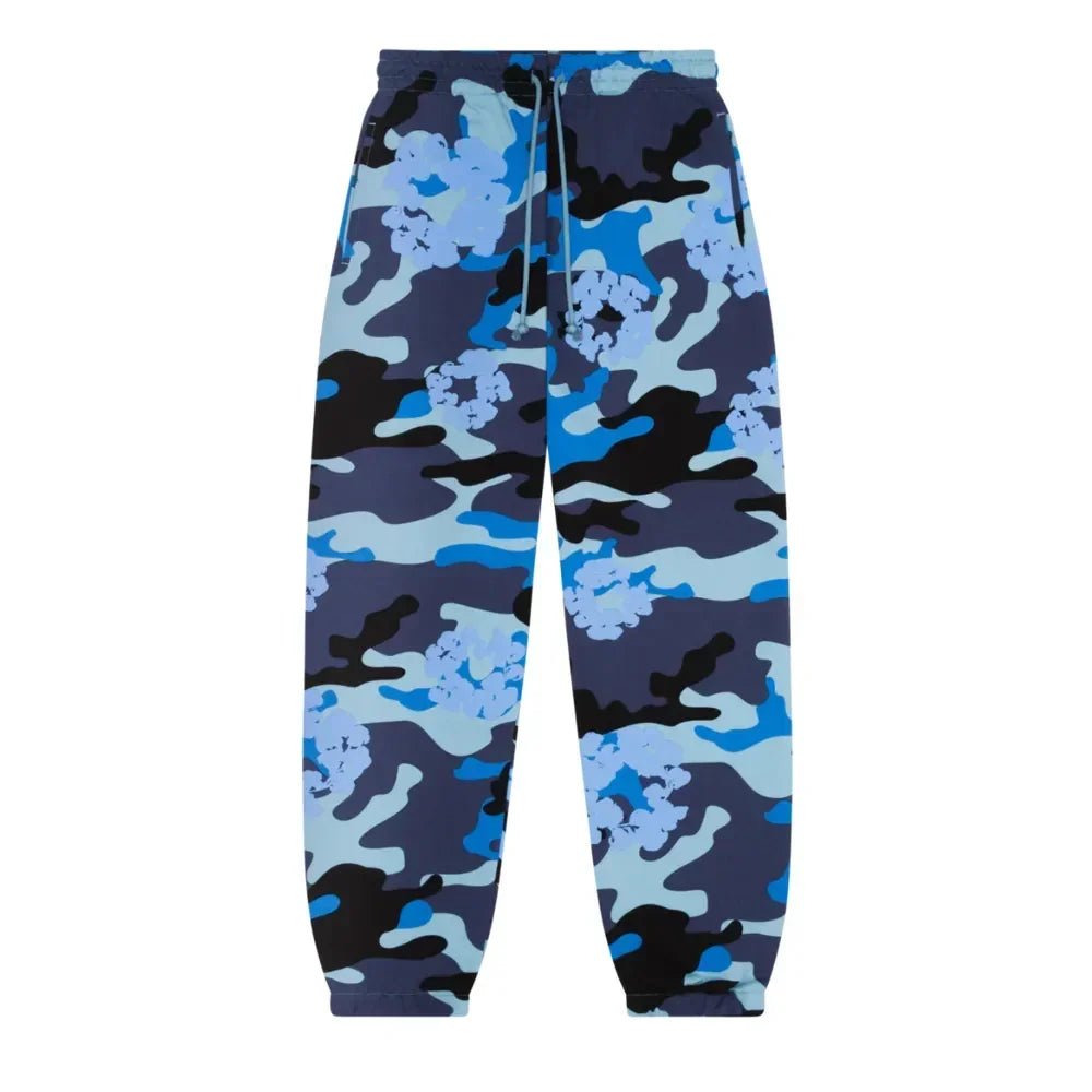 Denim Tears The Cotton Wreath Sweatpant Blue Camo - Afewvibe